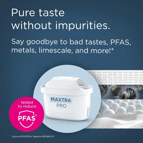 Miniatura 5 de BRITA MAXTRA PRO Pure Performance - Cartucho de filtro de agua – Paquete de 6 – Recambio original BRITA que reduce impurezas, cloro, PFAS