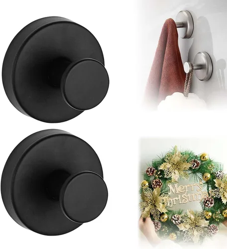 Miniatura 13 de Ganchos de ventosa para coronas en vidrio, ganchos de ducha mejorados sin taladro para ducha, gancho de ventosa de acero inoxidable impermeable