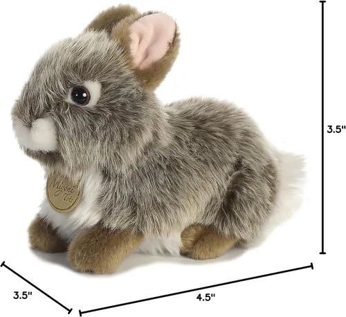 Miniatura 4 de Aurora World Miyoni Conejo bebé de felpa, gris