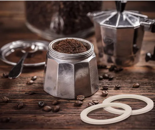 Miniatura 5 de Fino Junta de repuesto para cafetera espresso de 3 tazas, silicona, juego de 4