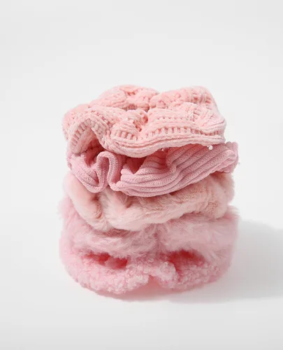 Miniatura 12 de 5 piezas de coleteros peludos - Coleteros elásticos para el cabello, bandas para el cabello para coleta, accesorios para el cabello para mujeres