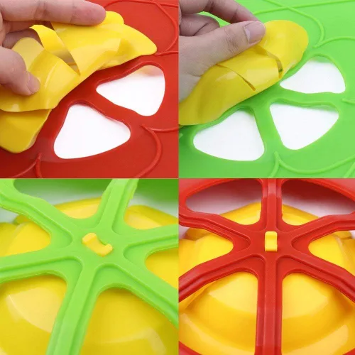 Miniatura 5 de Paquete de 2 tapas de silicona para derrames de silicona, protección contra hervir sobre salpicaduras de 10.2 pulgadas, cubierta protectora