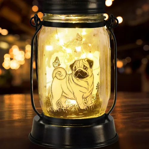 Miniatura 14 de Farol solar de Chihuahua, regalo para mujeres, hombres, mamá, cumpleaños, amantes de perro Chihuahua, luz conmemorativa pérdida de mascotas