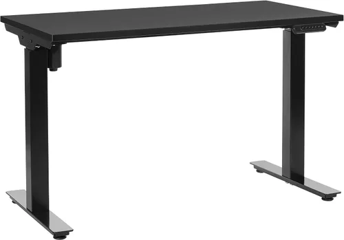 Miniatura 5 de Office Star Prado - Mesa motorizada de altura ajustable de 4 pies con control de memoria programable de 4 posiciones, parte superior negra y base