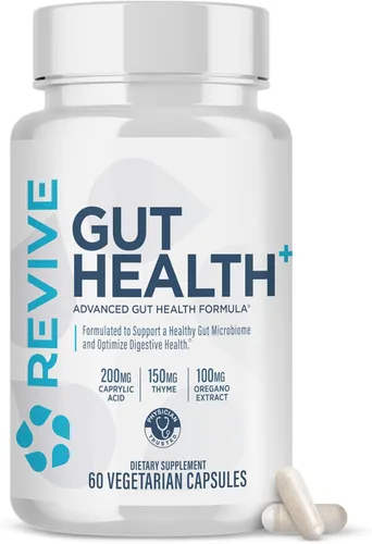 Revive MD - Suplementos de salud intestinal para hombres y mujeres, fórmula diaria de reparación intestinal y apoyo para la salud digestiva con