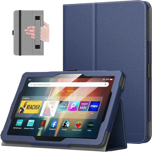 Miniatura 20 de MoKo - Funda compatible con la tablet Kindle Fire HD 8 y 8 Plus (10ª generación, versión de 2020), funda de soporte plegable y diseño delgado
