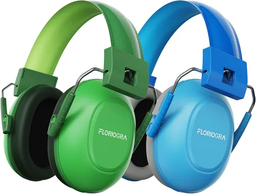 Paquete de 2 auriculares con cancelación de ruido para niños, protección auditiva de 28 dB SNR orejeras con reducción de ruido para niños/niños