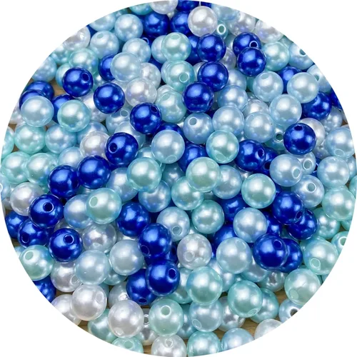 Miniatura 24 de Perlas de cuentas, 4000 piezas de cuentas de perlas de 3 mm redondas para llaveros, pulseras, collares, llaveros, joyería, manualidades, decoración
