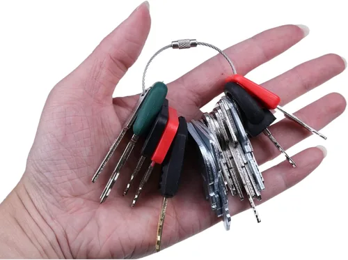 Miniatura 3 de JZGRDN Juego de llaves de equipo pesado de 24 piezas con llavero compatible con Caterpillar, Komatsu, Hitachi, Yanmar, Clark, JCB, Toyota, Bobcat