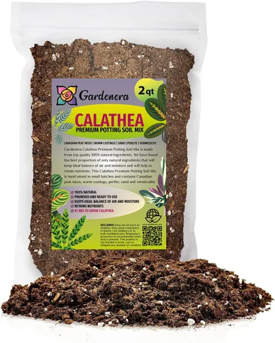 Miniatura 5 de Gardenera Mezcla prémium para macetas Calathea para plantas, eleva tu espacio con llamativos patrones de follaje y belleza distintiva, 4 cuartos