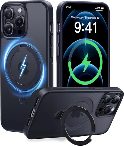 Miniatura 54 de CASEKOO- Funda para iPhone 15 c/soporte magnético invisible [protecc. militar contra caídas] [compatible c/MagSafe], a prueba de impactos, delgada