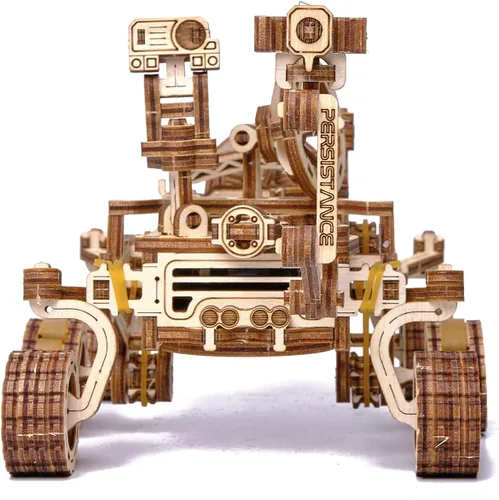 Miniatura 4 de Wood Trick Mars Rover - Rompecabezas mecánico 3D de madera – Monta hasta 13 pies – 7.9 x 4.7 pulgadas – Kit de modelo de bricolaje para adultos