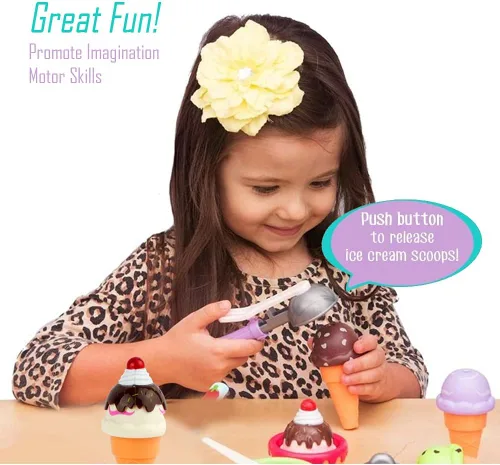 Miniatura 6 de Dulces Regalos Liberty Imports, juego de helados con puesto de comida rápida para niños