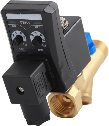 Miniatura 9 de Válvula de drenaje automática, G1/2 DN15 AC110V Válvula de drenaje cronometrada electrónica automática para gestión de condensados de compresor