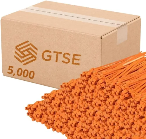 Miniatura 59 de GTSE - Paquete de 100 bridas con cremallera de 20.3 cm, color plateado/gris, 8.06 kg de resistencia, bridas de nailon grises resistentes a los rayos