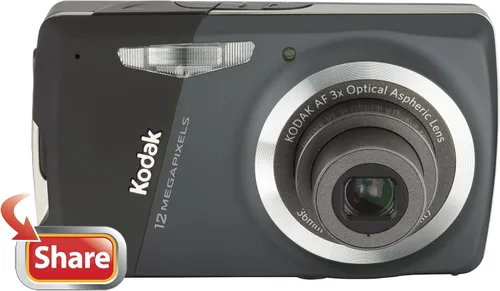 Miniatura 2 de Kodak Easyshare M530 - Cámara digital de 12 MP con zoom óptico gran angular de 3x y LCD de 2,7 pulgadas (carbono)