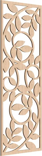 Miniatura 145 de 9 3/8"W x 24 3/8"H x 1/4"T Utica Decorativo Fretwork Madera Paneles de Pared, Abedul