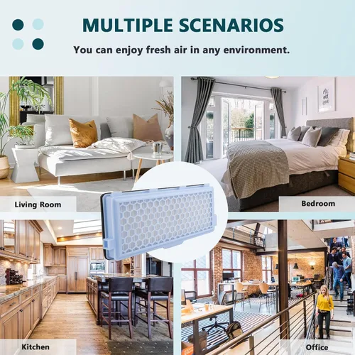 Miniatura 5 de Paquete de 1 cartucho de filtro SF-HA 50 HEPA AirClean compatible con accesorios de aspiradora Miele S4, S5, S6, S8