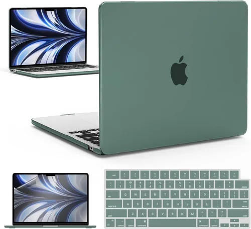 Miniatura 47 de IBENZER Funda para MacBook Air de 13 pulgadas 2026 2025 2024 2023 2022 M4 A3240 M3 A3113 M2 A2681, funda rígida con cubierta de teclado ScreenFilm