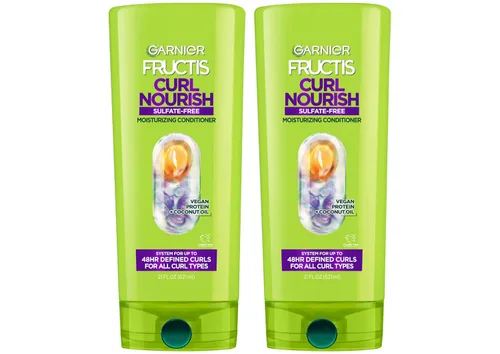 Miniatura 12 de Garnier Fructis Curl - Acondicionador hidratante nutritivo para cabello rizado, proteína vegetal y fórmula de aceite de coco, hasta 48 horas