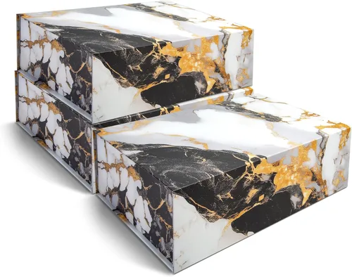 Miniatura 23 de Caja de regalo de recuerdo de lujo, paquete de 3 cajas decorativas florales rosas con tapas magnéticas para regalos, caja de recuerdos de boda