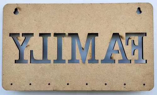 Miniatura 3 de Soporte familiar para llaves de pared de madera para decoración del hogar, soporte para llaveros, regalo para el mejor diseñador familiar del mundo