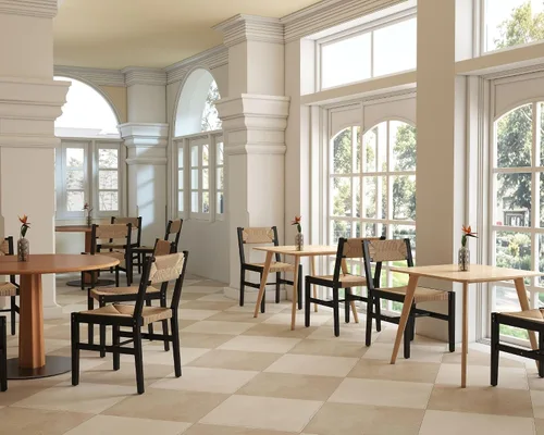 Miniatura 8 de Juego de 2 sillas de comedor de ratán modernas de mediados de siglo, sillas de cocina de madera de haya negra, sillas de comedor tejidas de granja