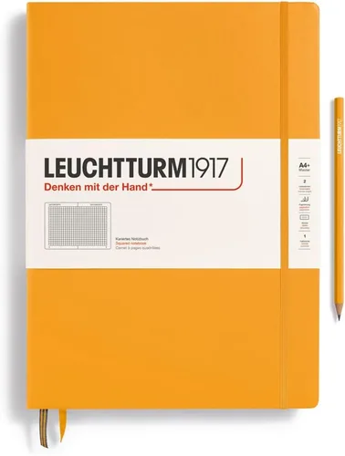 Miniatura 8 de LEUCHTTURM1917 - Cuaderno de tapa dura Master Classic A4+ - 235 páginas numeradas para escritura y diario (negro, a rayas)