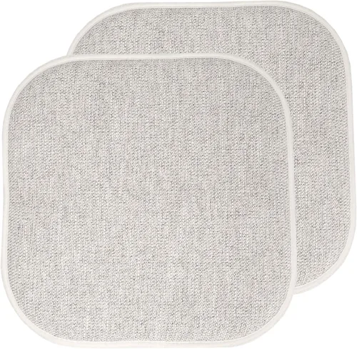 Miniatura 112 de Sweet Home Collection Cojines de espuma viscoelástica para silla, antideslizantes, diseño de panal de abeja, 16 x 16 pulgadas, paquete de 2