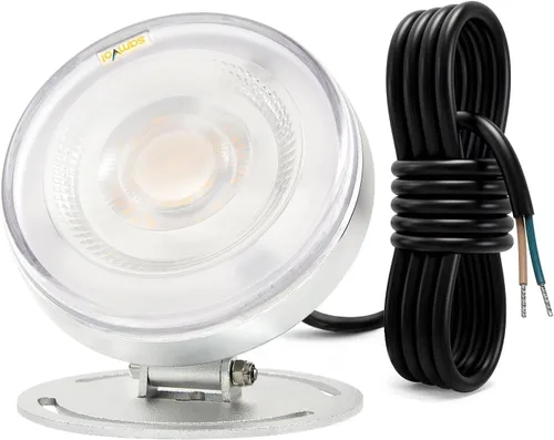 Miniatura 10 de Luz LED subacuática para estanque, aluminio resistente de 12 V, 3000 K, blanco cálido, IP68, impermeable, lámpara de paisaje para piscina, fuente