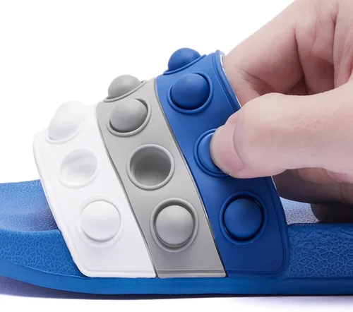 Miniatura 3 de Engtoy Sandalias para niños y niñas, unisex, ligeras, antideslizantes, puntera abierta, cómodas, para ducha, playa, divertidas sandalias