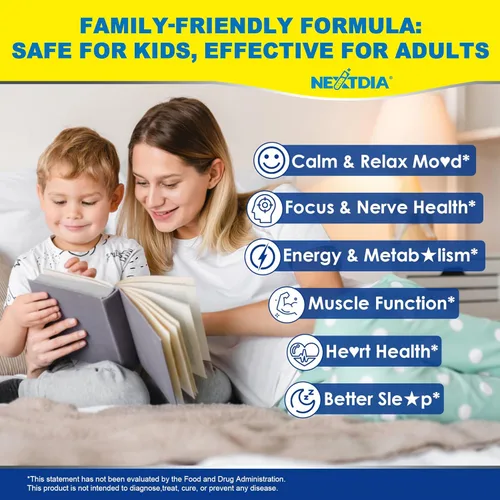 Miniatura 5 de Gomitas de complejo triple de magnesio de 500 mg/250 mg + Omega-3, azafrán para niños de 6 años y adultos, gomitas de magnesio calmadas con teanina