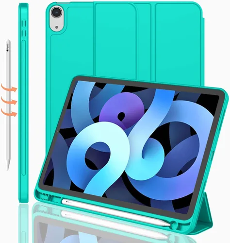 Miniatura 45 de iMieet Funda para iPad Air de 11 pulgadas M3 (2025) / M2 (2024), iPad Air de 5ª/4ª generación 2022/2020 de 10.9 pulgadas con soporte para lápices