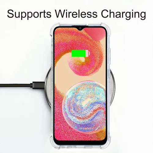 Miniatura 5 de Osophter Para Samsung Galaxy A04E Caso: Transparente Transparente Con Protector De Pantalla TPU Absorción De Golpes Flexible Cubierta Del Teléfono