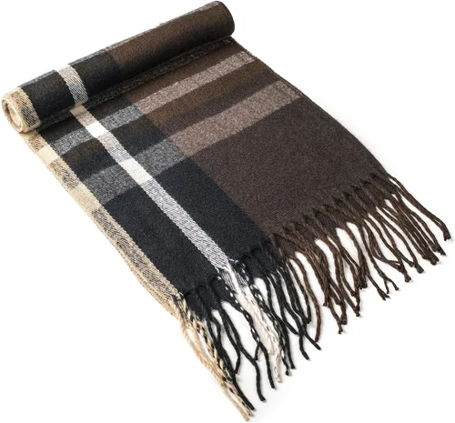 Miniatura 130 de Alpine Swiss Bufanda a cuadros para hombre, ultra suave, chal de invierno, cálido, ligero, para clima frío