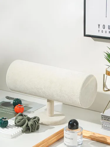 Miniatura 5 de Coward Organizador de diadema beige T-Bar, soporte de exhibición de banda para el cabello, estante de almacenamiento para niñas y mujeres
