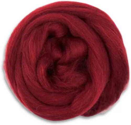 Miniatura 9 de Revolution Fibers Lana Corriedale teñida 8.2 onzas de parte superior de lana peinada de primera calidad 26 micras, 100% lana Corriedale pura