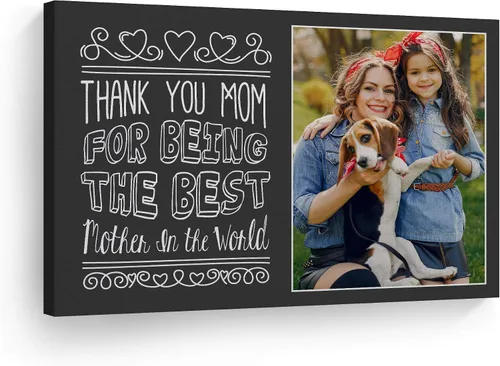 Miniatura 28 de Smile Art Design Impresión en lienzo personalizada: arte de pared con fotos personalizadas, hecho a pedido en Estados Unidos, lienzo premium