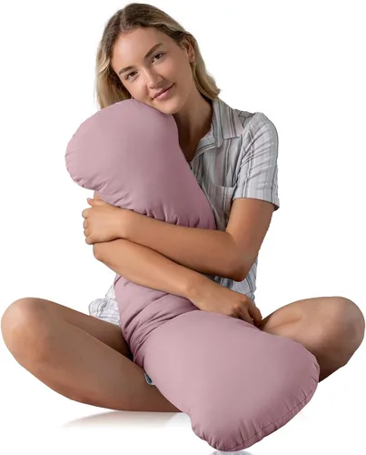 Miniatura 10 de SleepCloud Almohada corporal con peso de 6.5 libras - Almohada pesada para un sueño más profundo - Almohadas refrescantes para adultos - Almohada
