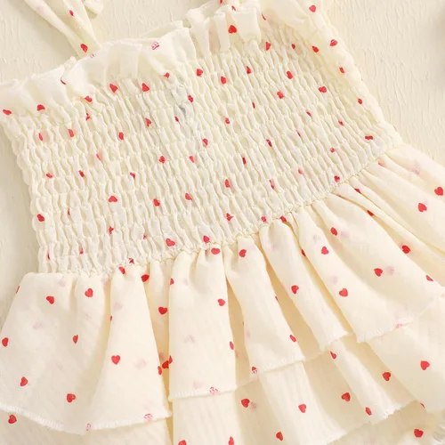 Miniatura 68 de Mameluco para bebés y niñas de 3, 6, 9, 12, 18 meses, enterizo de manga corta, fruncido, faldas y dobladillo, diadema