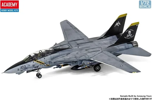 Miniatura 6 de Academy 1/72 US Navy F-14B Tomcat VF-103 Jolly Rogers modelo de plástico 12578