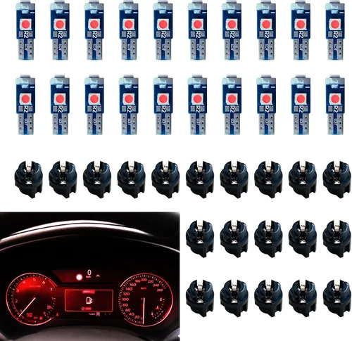 Miniatura 8 de NTNEV Focos LED para salpicadero superbrillantes, T5 37 74 Bombilla LED con enchufe de bloqueo giratorio PC74 PC37 para panel de instrumentos, luz