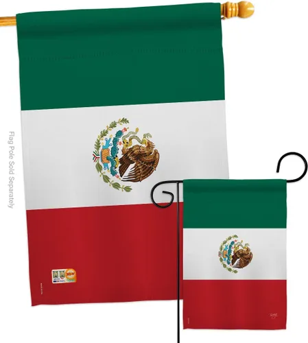 Miniatura 9 de Nationality - Bandera de casa de campo de México Regional Nación Internacional Mundial Particular Área Pequeña Decorativa Regalo Patio Banner Hecho