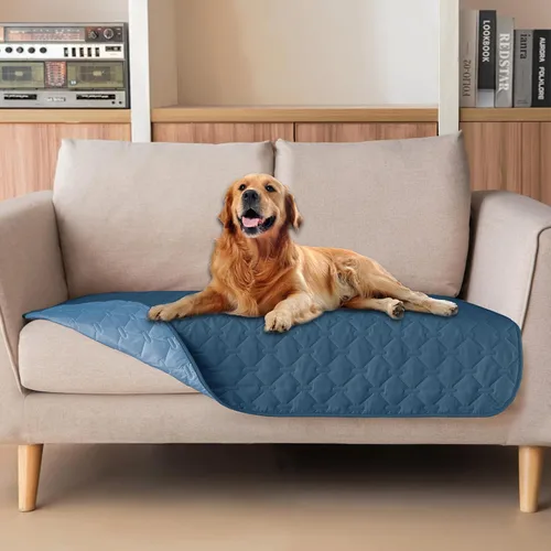 Miniatura 33 de gogobunny Manta 100% Impermeable de Doble Cara para Perros, Cubierta Suave para Cama de Mascotas, Reversible, Protege Muebles, Sillón, Sofá, Coche