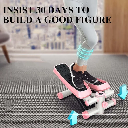 Miniatura 2 de YSUEFIJO Máquina paso a paso para el hogar, mini máquina de ejercicios paso a paso, equipo de fitness antideslizante, escalón plegable de altura