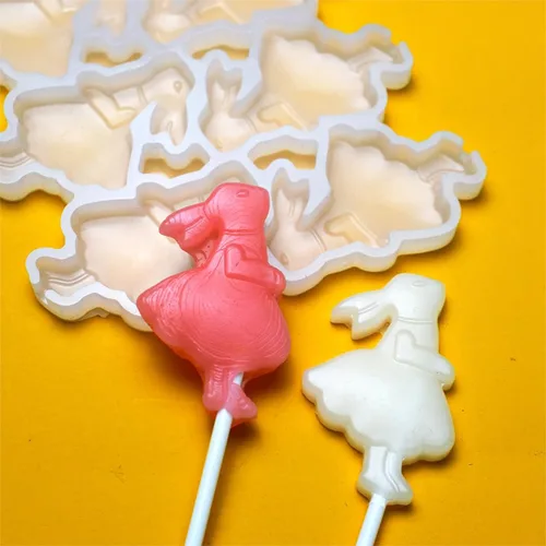 Miniatura 18 de mostsom Moldes de silicona Love para piruletas de chocolate y dulces, molde para fondant de azúcar, paletas, galletas, utensilios para hornear, sin