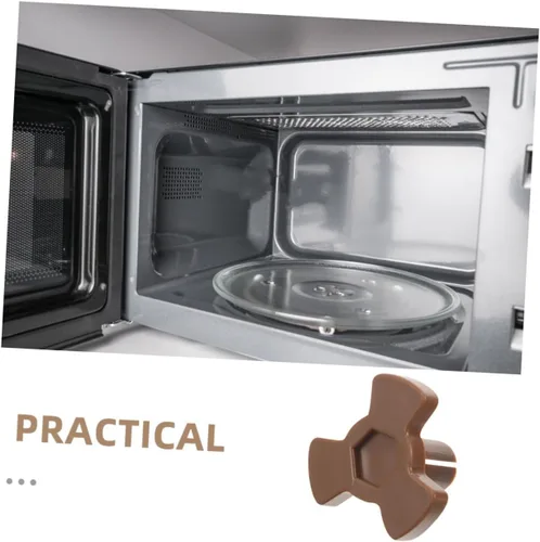 Miniatura 3 de 8 piezas universal para microondas, soporte de acoplador de plato giratorio de plástico resistente, eje de transmisión compatible con modelos