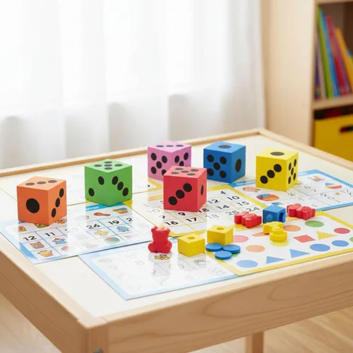 Miniatura 5 de ~ 12 ~ Dados de espuma ~ 1.5 pulgadas ~ Juegos de enseñanza de matemáticas ~ NUEVO