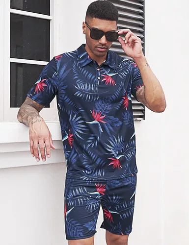 Miniatura 2 de Daupanzees Conjunto de camisa de 2 piezas para hombre, conjunto casual de manga corta para verano