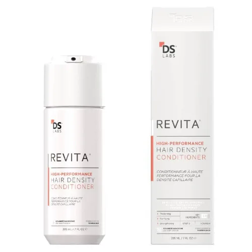 DS Labs Revita Acondicionador, 205 mL – Hidratación Refrescante del Cuero Cabelludo para un Aspecto Más Lleno, Hidratación Sin Peso, Cafeína,